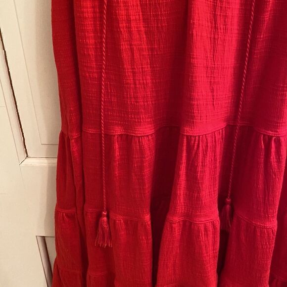 Max Studio Tiered Red Dress XS - Picture 3 of 3